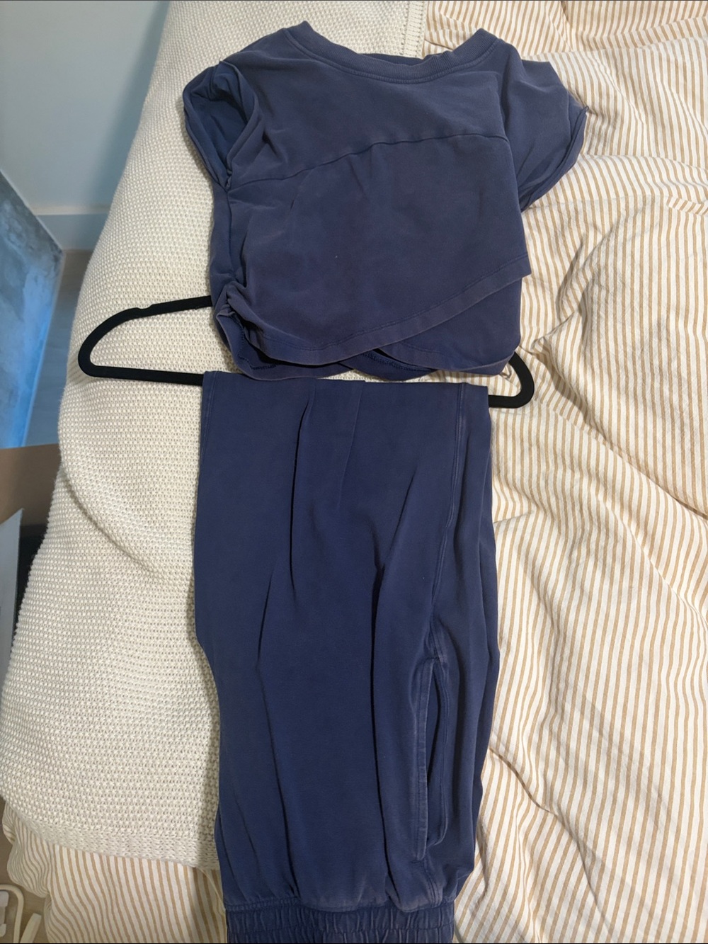 FP Movement by Free People Kids Navy Jogger Set - Deep Blue